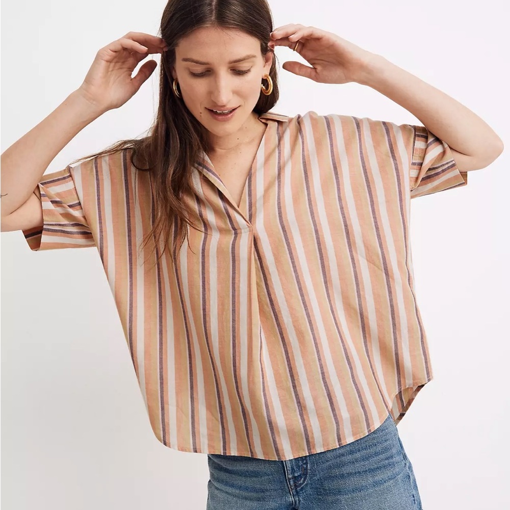 Madewell Courier Button-Back Shirt